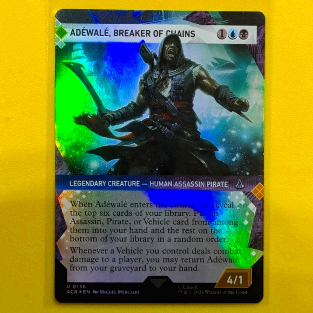 Adewale, Breaker of Chains | Magic The Gathering | ASSASSIN'S CREED HOLO #136 VG